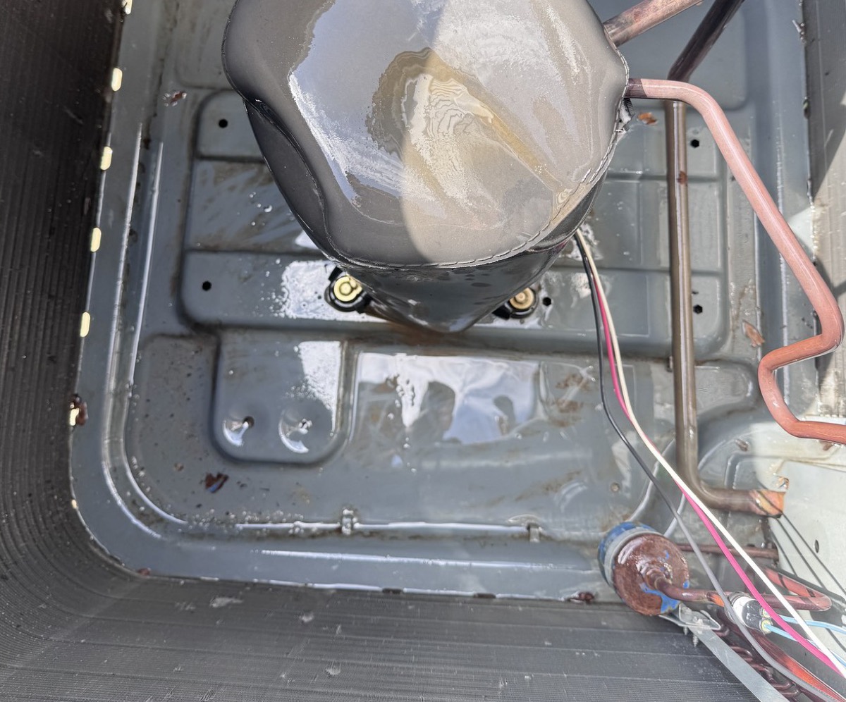 Cleaned air conditioner condenser after service in Prosper, TX